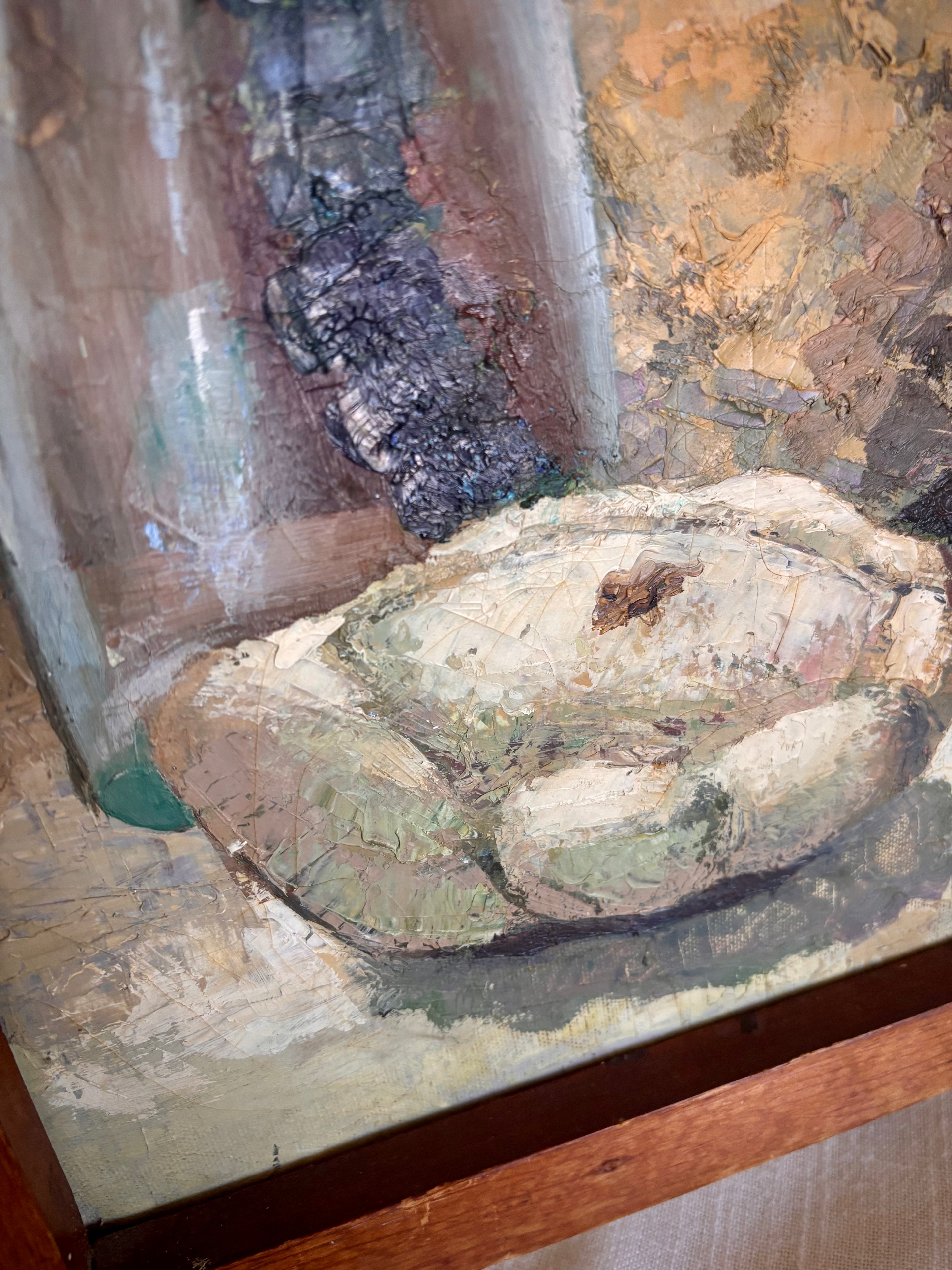 Antique Kitchen Still Life Oil on Canvas