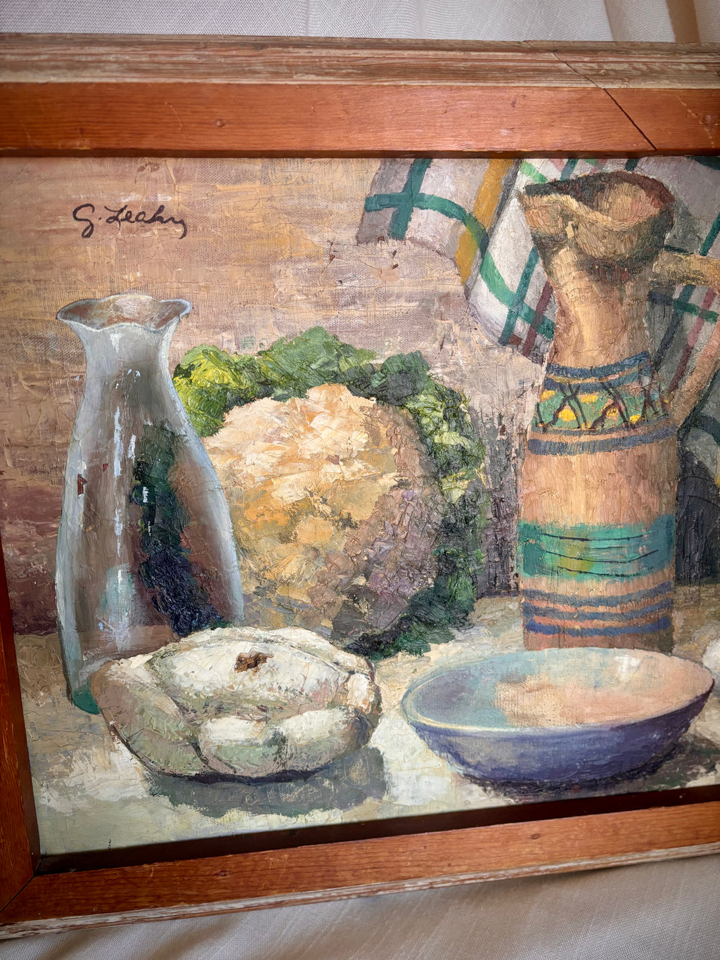 Antique Kitchen Still Life Oil on Canvas