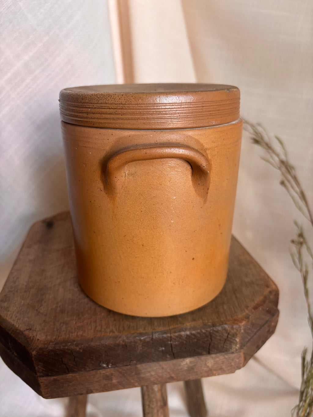 Vintage French Straight Side Confit w/ Lid