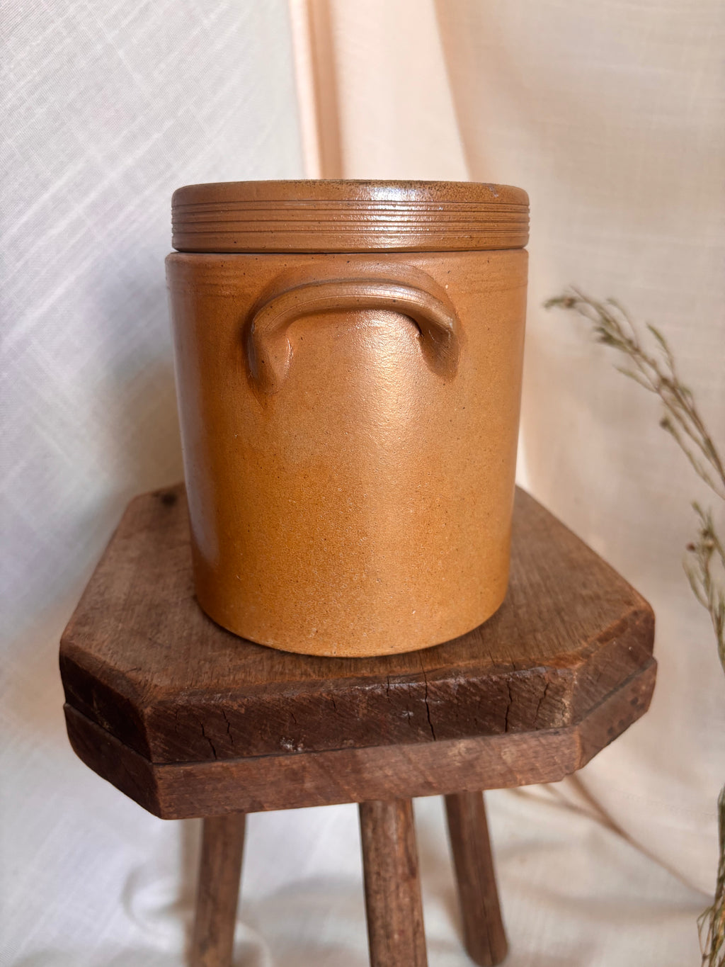 Vintage French Straight Side Confit w/ Lid