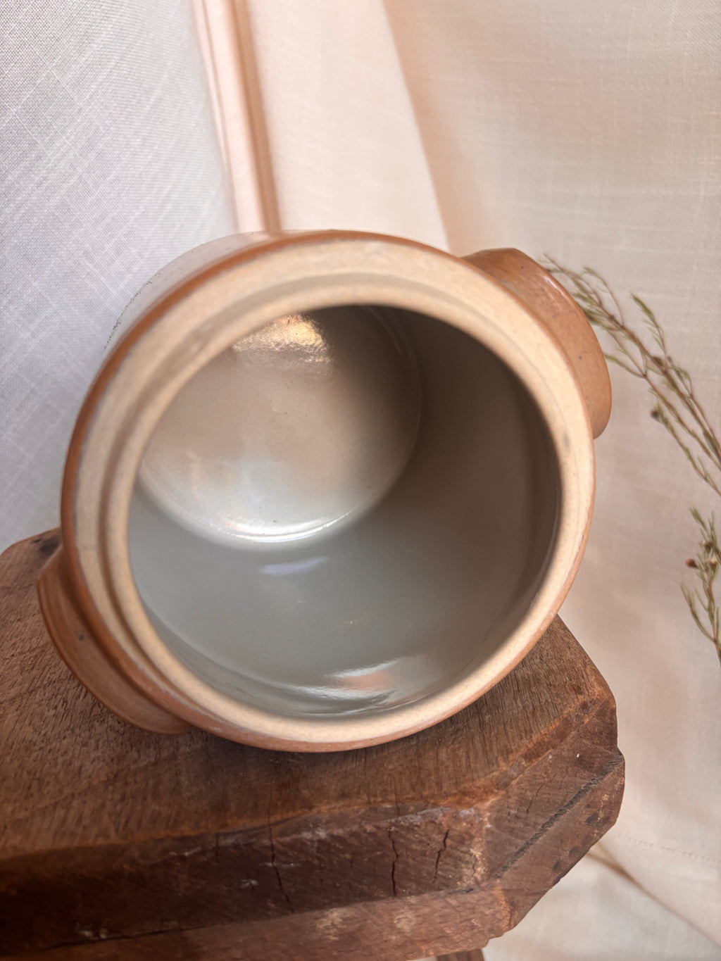 Vintage French Straight Side Confit w/ Lid