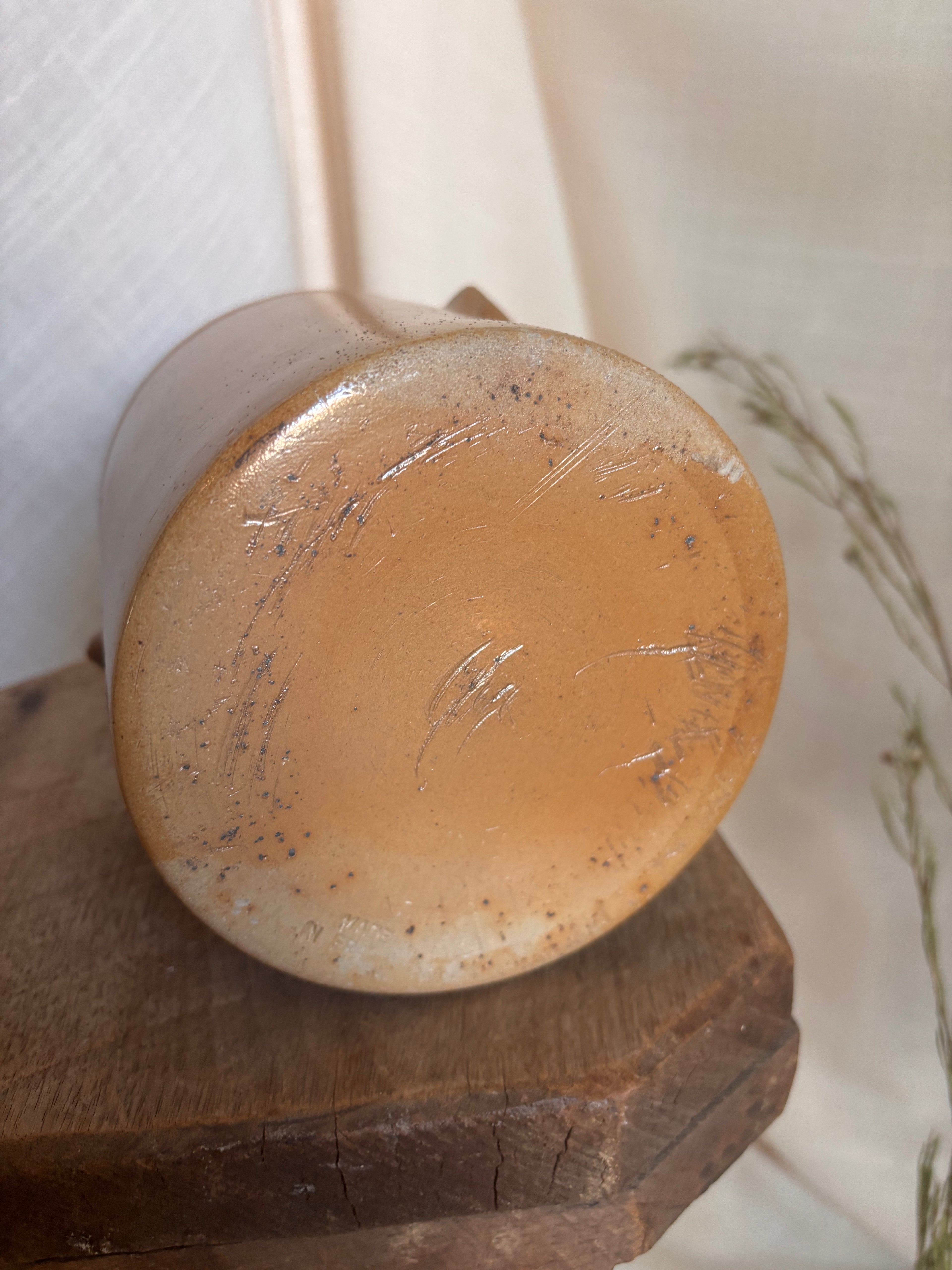 Vintage French Straight Side Confit w/ Lid