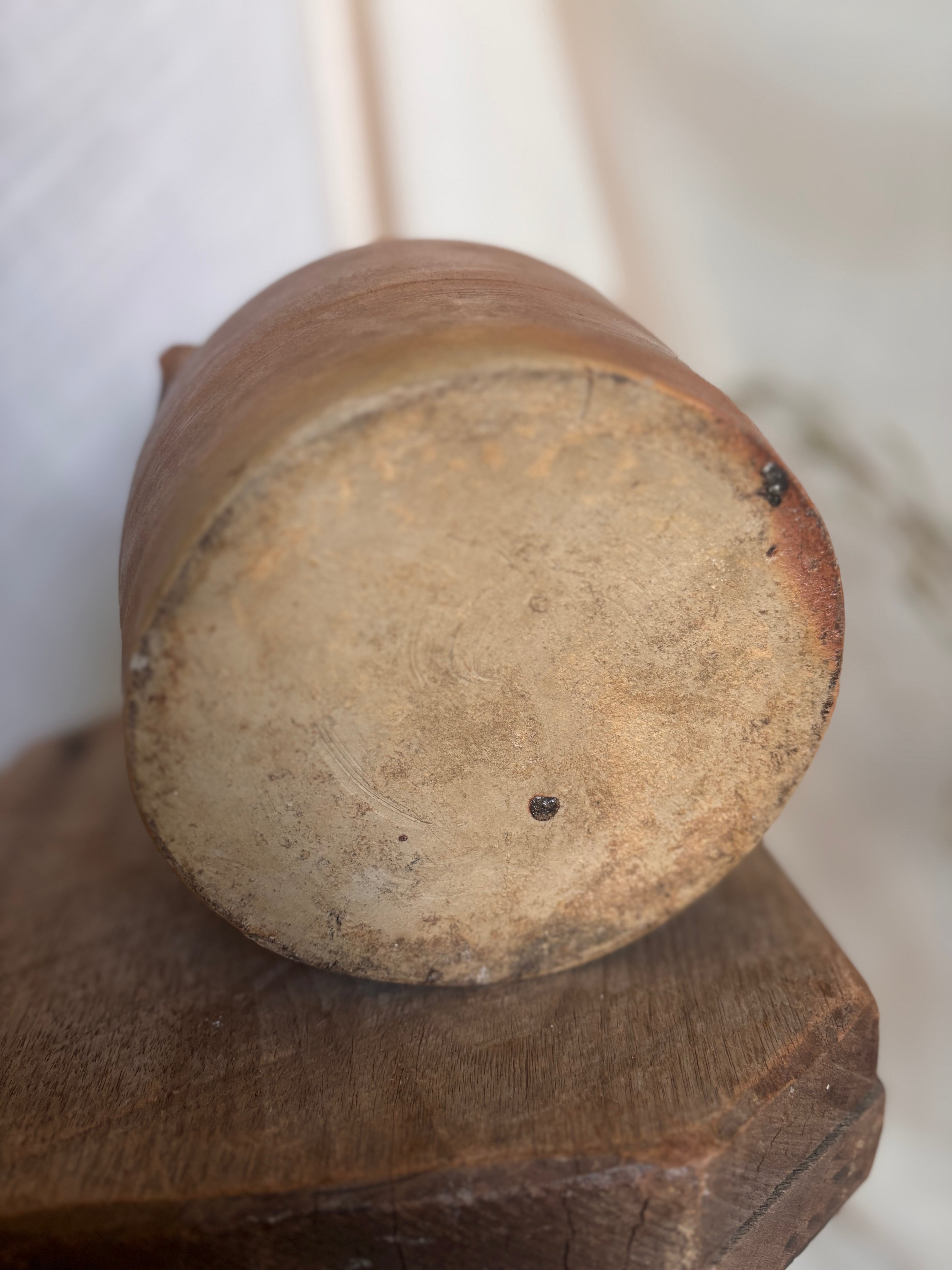 Vintage French Rounded Confit w/ Lid