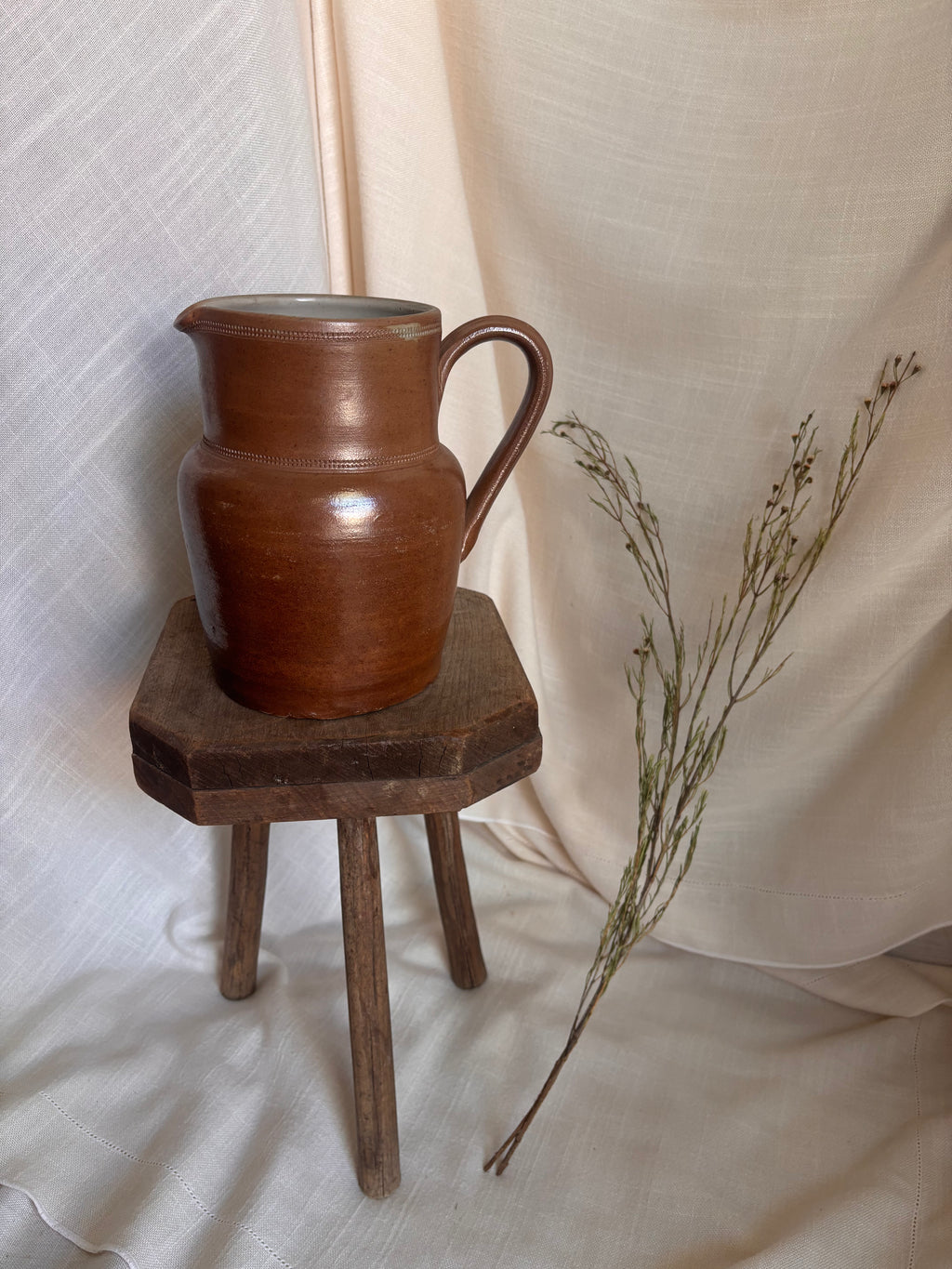 Vintage Large French Berry Pitcher