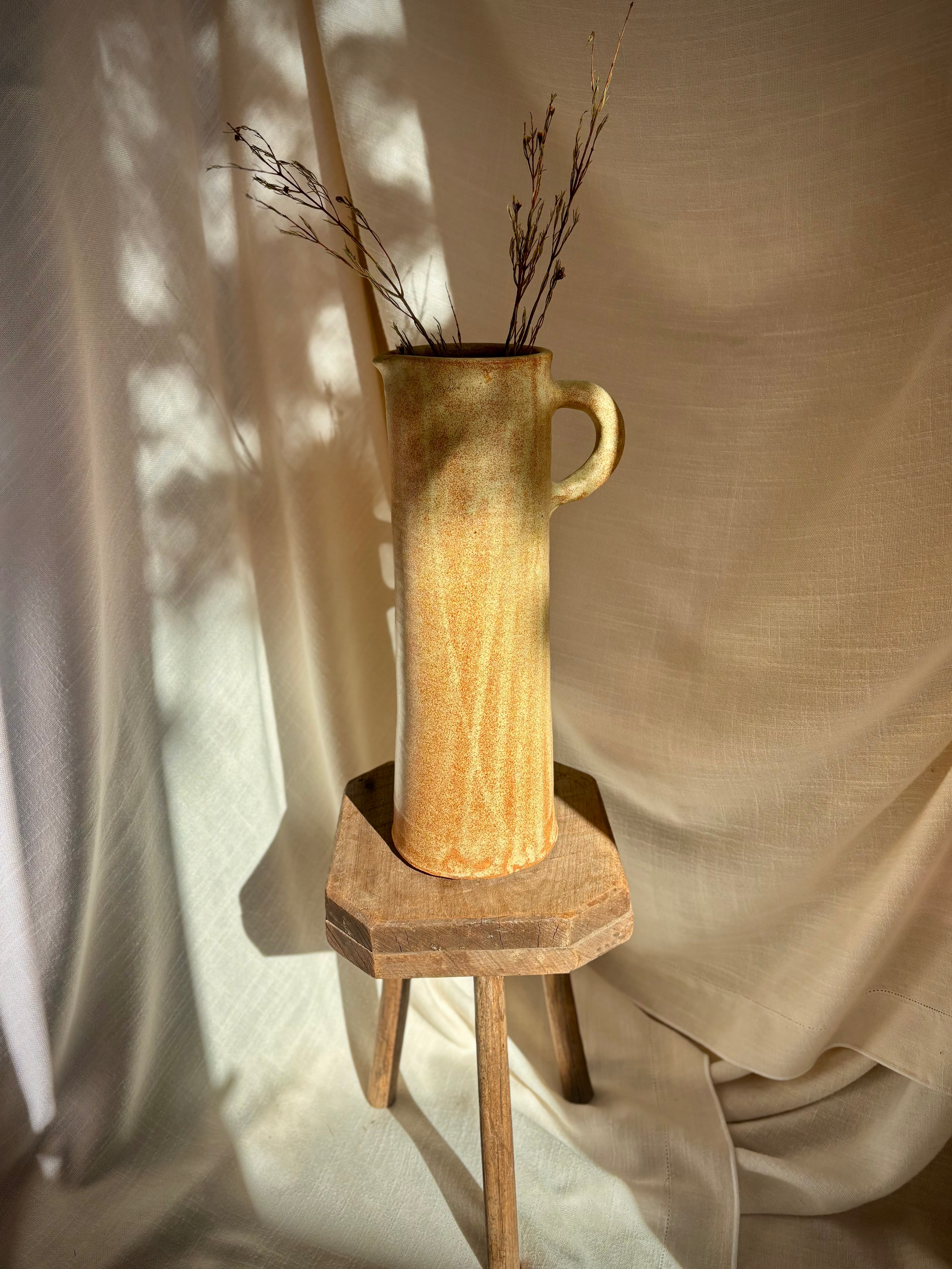 Vintage French Meyssac Corrèze Studio Pottery Vase