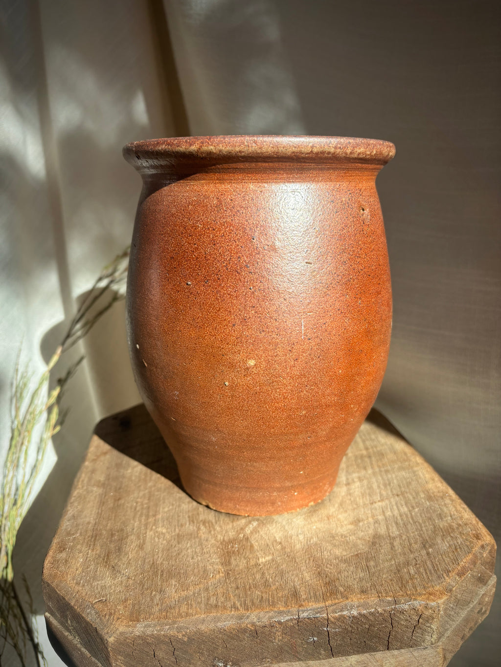 Vintage French Single-Handle Confit Pot