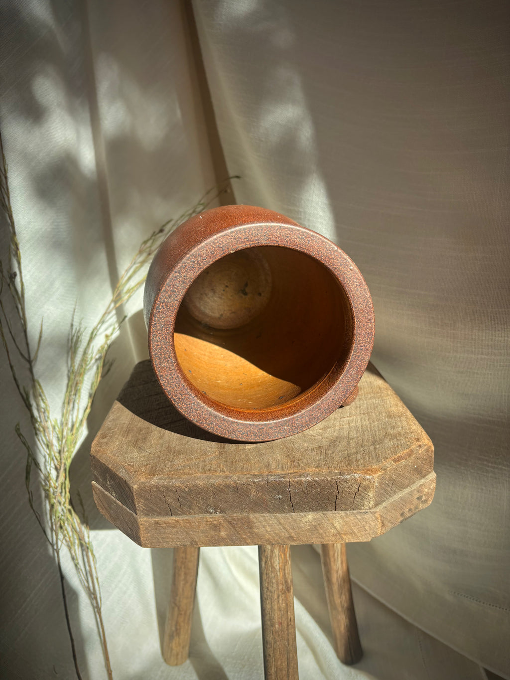 Vintage French Single-Handle Confit Pot