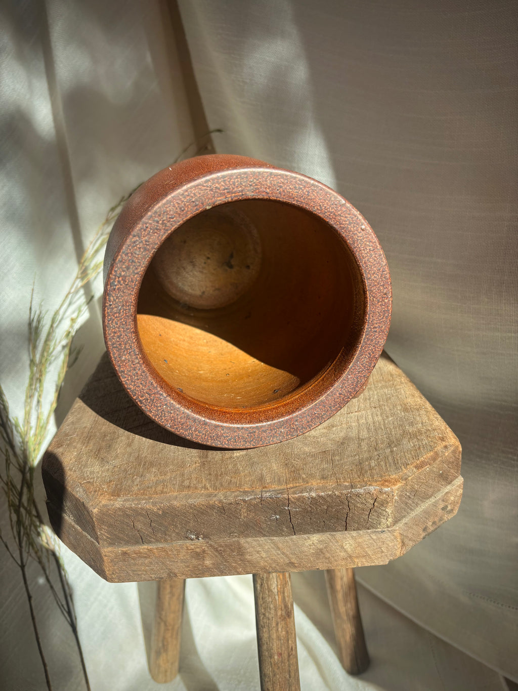 Vintage French Single-Handle Confit Pot