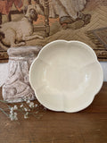 Vintage McCoy White Scalloped Serving Bowl