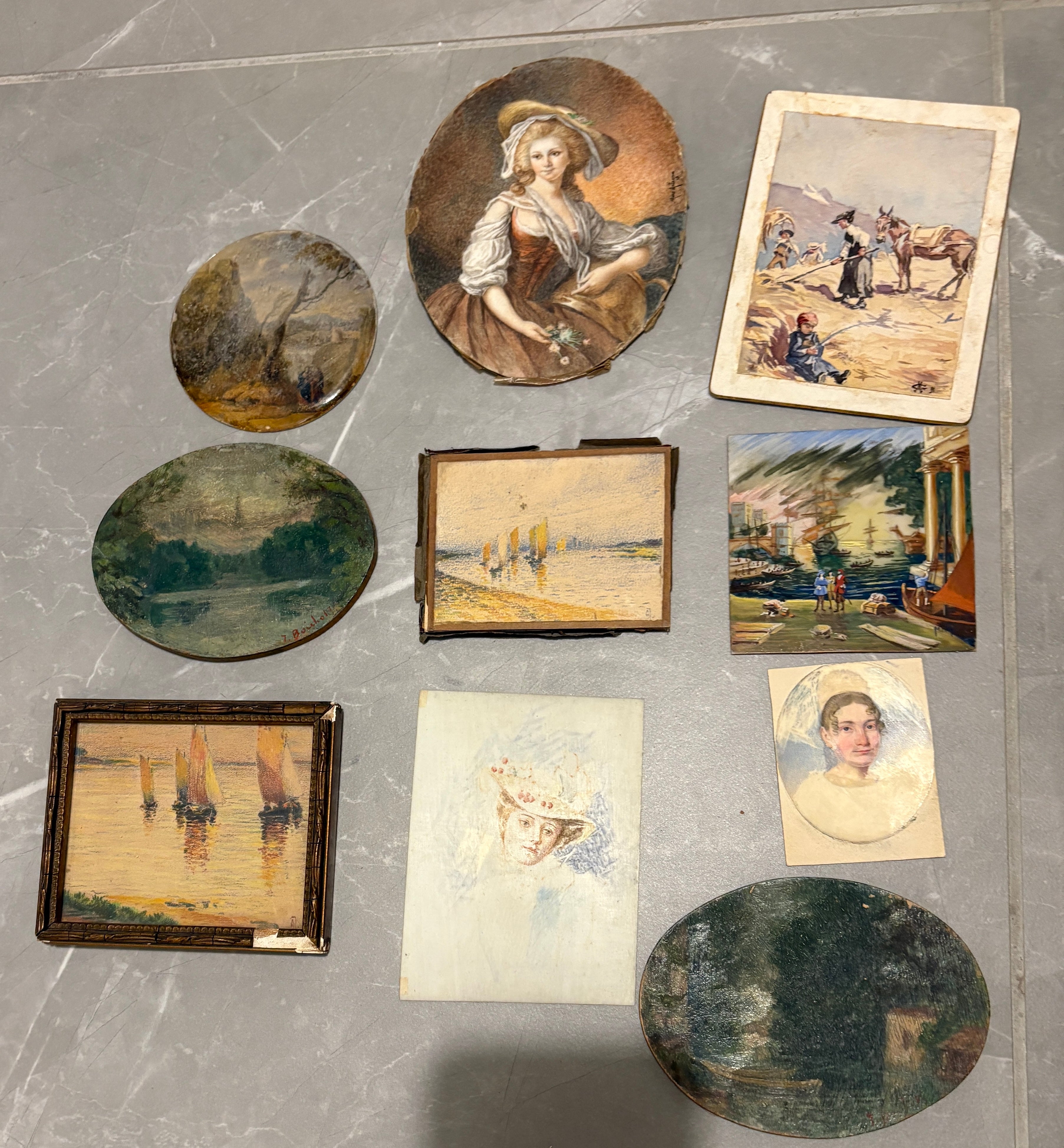 Antique Kitchen Still Life Oil on Canvas