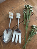 Shell Handle Serving Utensils