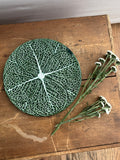 Vintage Majolica Cabbage Leaf Plate