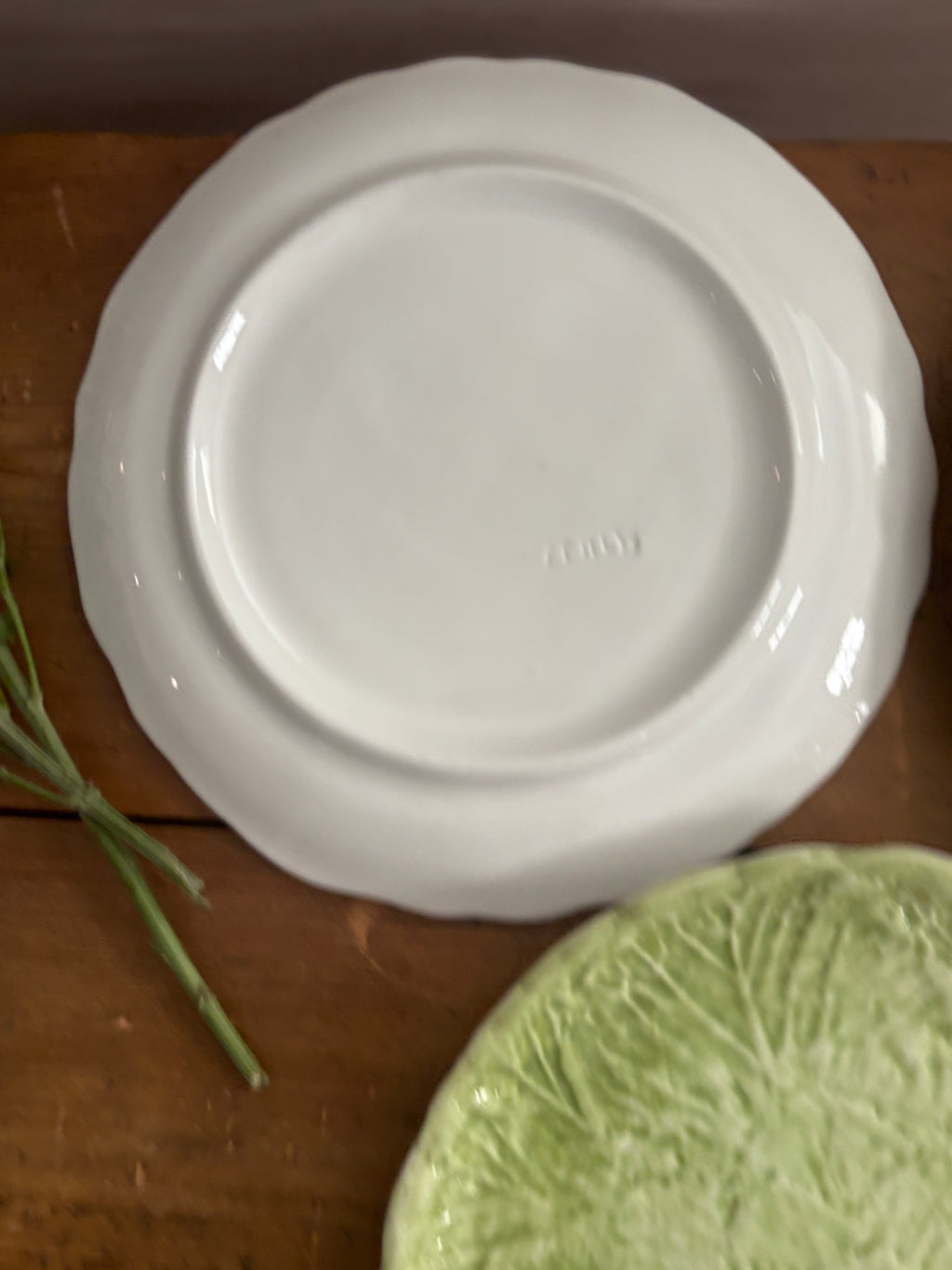 Vintage Italian Majolica Cabbage Plates
