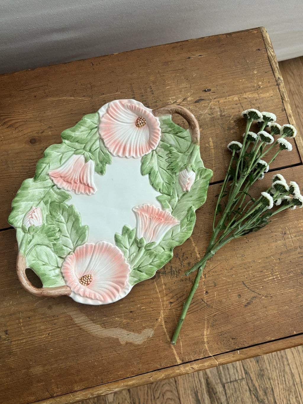 Vintage Fitz and Floyd Hibiscus Serving Platter