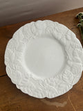 Portuguese White Relief Strawberry Vine Charger