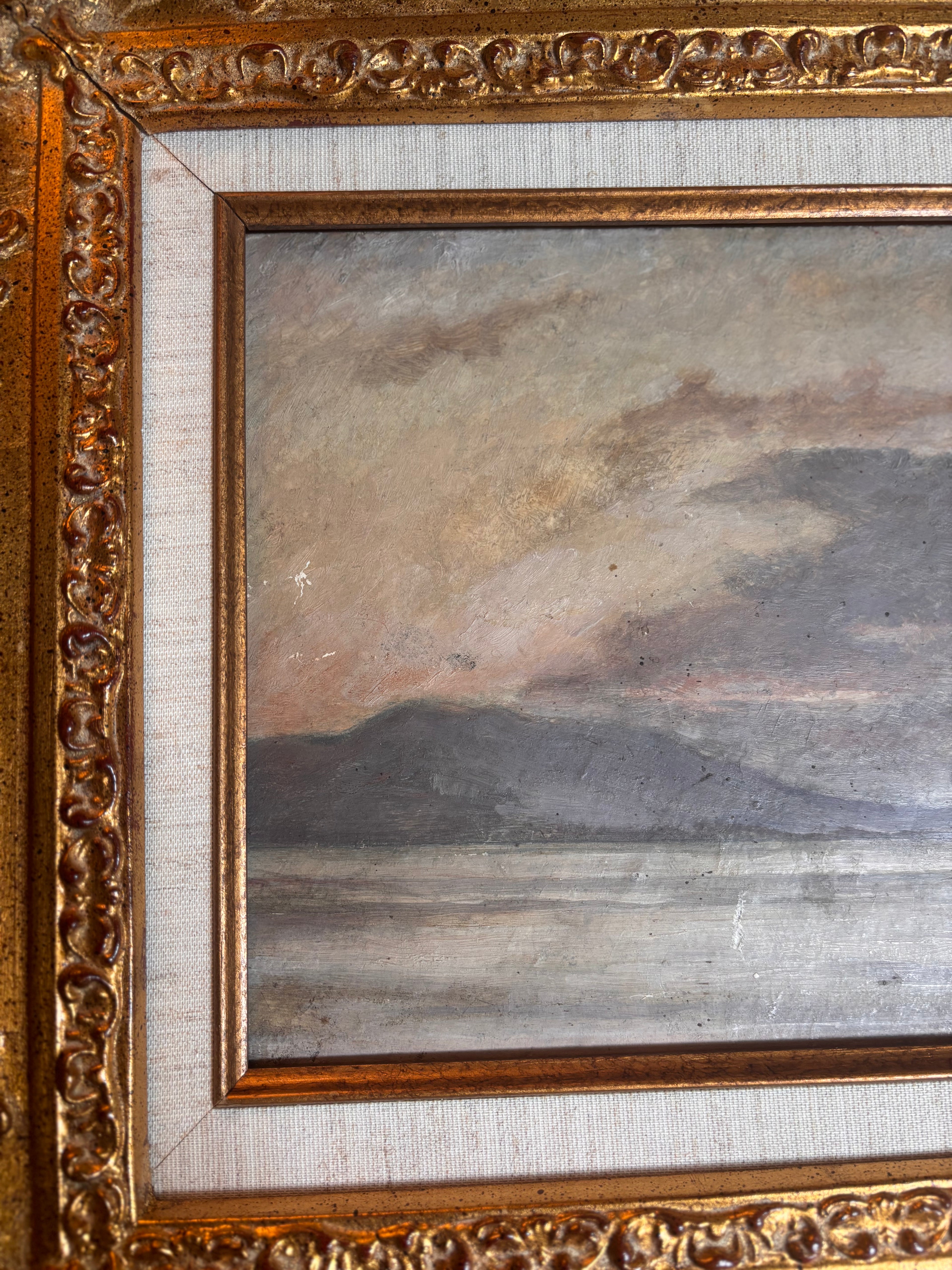 Antique French Oil Painting by Charles Joseph Beauverie