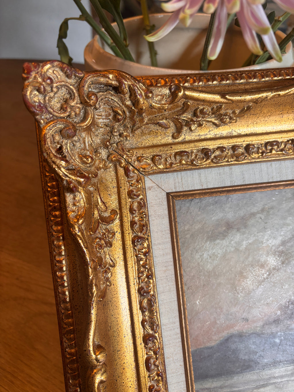 Antique French Oil Painting by Charles Joseph Beauverie