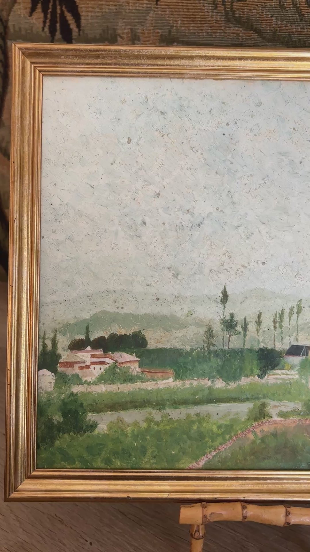 French Village Landscape Oil Painting